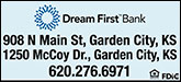 Dream First Bank Sponsorship Banner